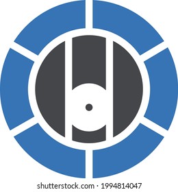 brewery vector glyph color icon