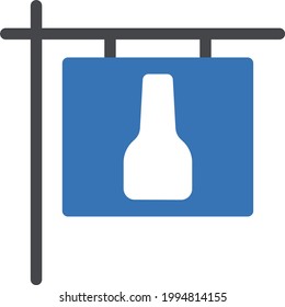 brewery vector glyph color icon