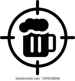 brewery vector glyph flat icon
