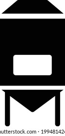 icono plano de glifo vector de cervecería
