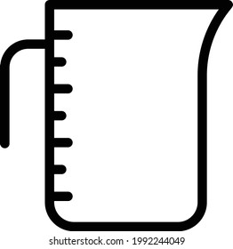 icono de línea delgada vector de cervecería