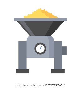 Cervecería. Concepto de máquina de elaboración de cerveza Antiguas. Equipo de proceso de fabricación de cerveza, símbolo de maquinaria adecuado para activos de juego, infografía o impresión de libros. Ilustración vectorial aislada