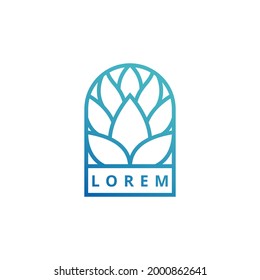 Brewery vintage logo design template