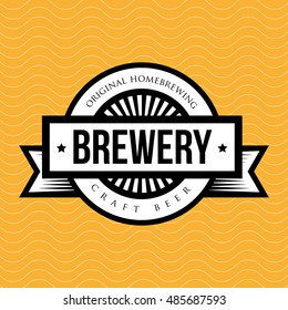 Brewery vintage logo vector
