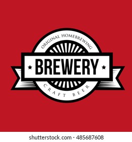 Brewery vintage logo vector