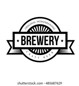 Brewery vintage logo vector