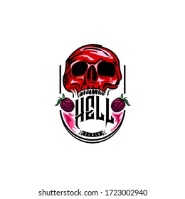 brewing brand skull vintage concept 