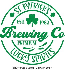 Brewing Co st. Patrick's lucky spirits premium