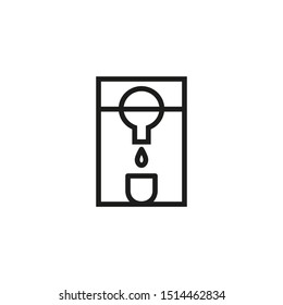 Brewing coffee line icon. Coffee, beverage, drink. Brewing concept. Vector illustration can be used for topics like brewing, cuisine, culinary