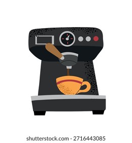 Brewing coffee machine 2 icon clipart logotype isolated illustration