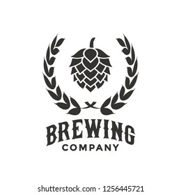 Brewing company logo design template vector illustration