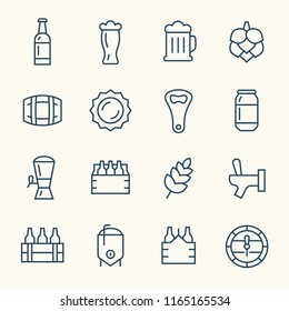 Brewing line icons