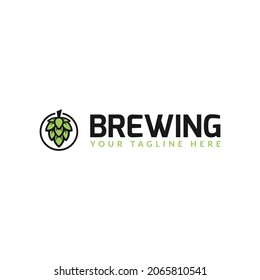 brewing logo design vector. logo template