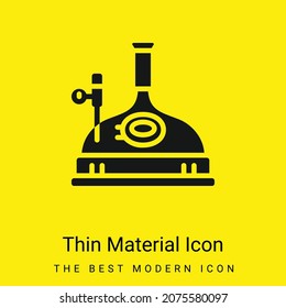 Brewing minimal bright yellow material icon