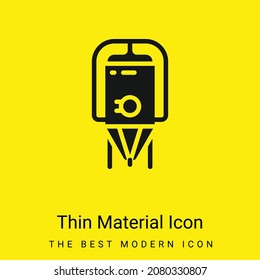 Brewing minimal bright yellow material icon