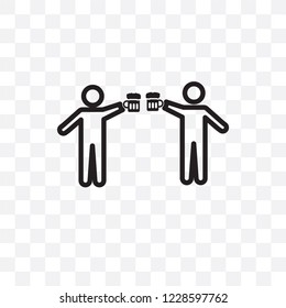 Brewing vector linear icon isolated on transparent background, Brewing transparency concept can be used for web and mobile