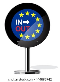 Brexit British referendum concepts symbol on sign