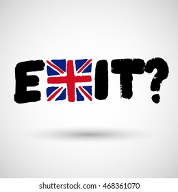 Brexit Concept Grunge Icon