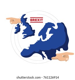 Brexit design concept