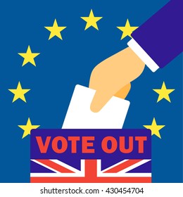 BREXIT, EU-UK referendum,vector illustration