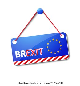 Brexit hanging sign