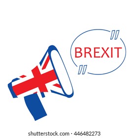 Brexit illustration.United Kingdom exit from europe vector.Brexit concept.