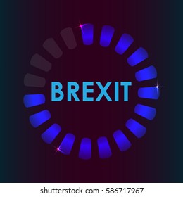 brexit preloader, business  concept about brexit