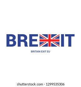 Brexit referendum concept about UK (United Kingdom or British) withdrawal from the EU (European Union) often shortened to Brexit.  For Brexit referendum campaign. 