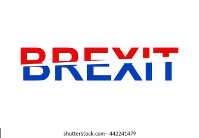 Brexit Text. Brexit UK EU referendum.