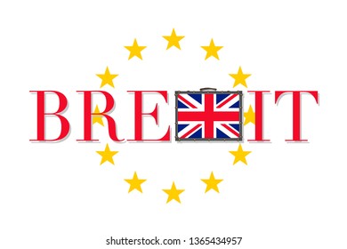 Brexit vector illustration isolated on white background