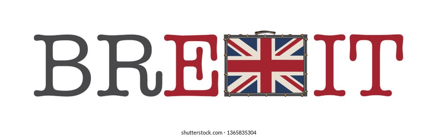 Brexit vector illustration isolated on white background