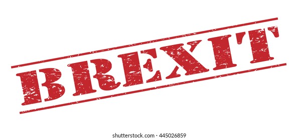 brexit vector stamp on white background