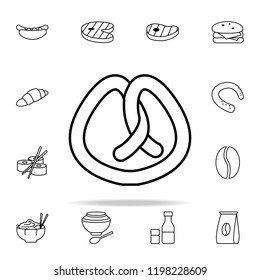 brezel icon. Food icons universal set for web and mobile