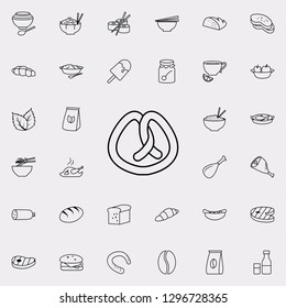 brezel icon. Food icons universal set for web and mobile