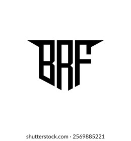 BRF letter logo design with white background in illustrator, vector logo modern alphabet font overlap style, calligraphy designs for logo, Poster, Invitation, etc.