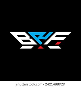 Diseño vectorial del logotipo de la letra BRF, logotipo sencillo y moderno de BRF. Diseño de alfabetos lujosos BRF  