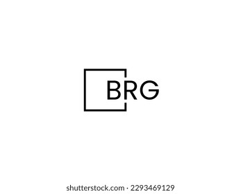 BRG Letter Initial Logo Design Vector Illustration