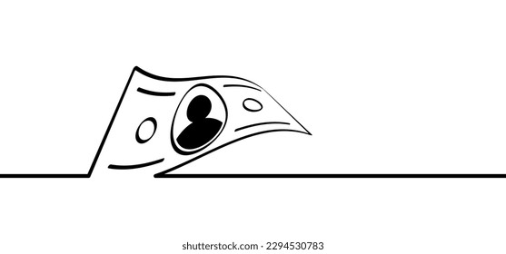 Bribe. Cartoon bundle wallet paper money. Vector money notes or money bill. Bills for cash and currency. Banknotes, banking finance investment. Transaction, transfer concept