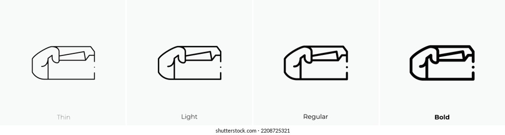 bribe icon. Thin, Light Regular And Bold style design isolated on white background