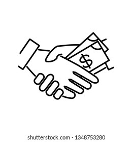 Bribe Icon Vector Stock Vector (Royalty Free) 1348753280 | Shutterstock