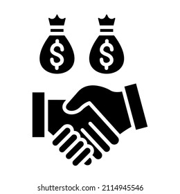 Imagen vectorial de icono de soborno. También se puede usar para aplicaciones web, aplicaciones móviles y medios impresos.