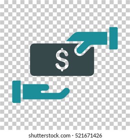 Bribe icon. Vector pictogram style is a flat symbol, color, chess transparent background. Designed for software and web interface toolbars and menus.