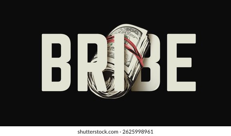 slogan suborno com ilustração vetor gráfico cash roll no fundo preto