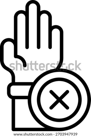 Bribe vector design in modern style, ethical violation and healthcare corruption prevention concept, medical integrity illustration. Line Icon