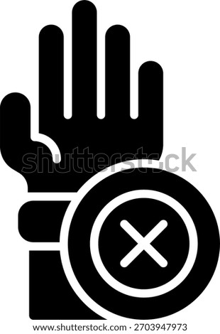 Bribe vector design in modern style, ethical violation and healthcare corruption prevention concept, medical integrity illustration. Glyph Icon