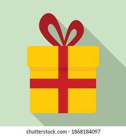 Bribery Gift Box Icon. Flat Illustration Of Bribery Gift Box Vector Icon For Web Design