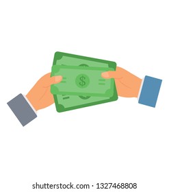 Bribery icon, flat design.