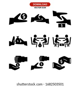 bribery icon or logo isolated sign symbol vector illustration - Collection of high quality black style vector icons
