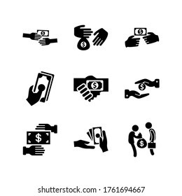 bribery  icon or logo isolated sign symbol vector illustration - Collection of high quality black style vector icons
