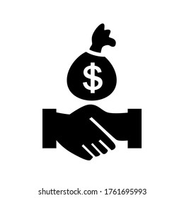 bribery  icon or logo isolated sign symbol vector illustration - high quality black style vector icons

